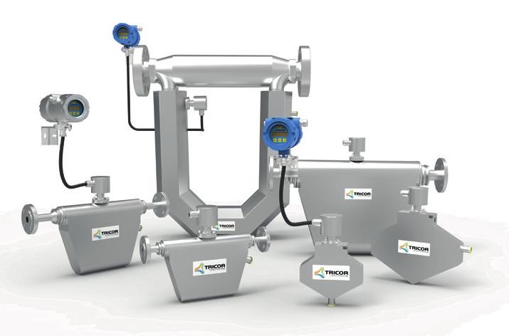 TRICOR - Coriolis Mass Flow Meters POPI Hmotnostní průtokoměr Tricor Coriolis od TAI Flow je tahounem procesních operací: provádí více měření současně s přizpůsobitelnými procesními parametry a
