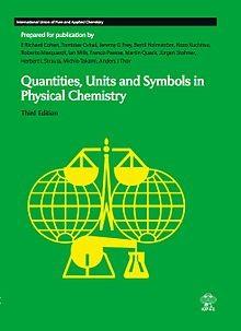 Quantities, units and symbols in Physical Chemistry physical quantity = numerical value x unit