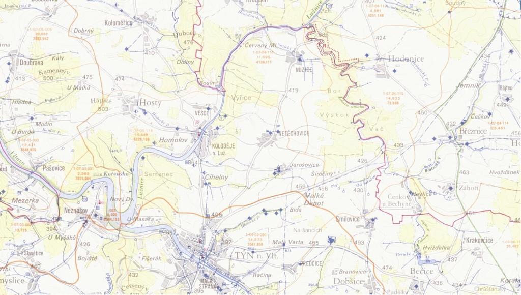 VODOHOSPODÁŘSKÁ MAPA PŘÍLOHA Č.