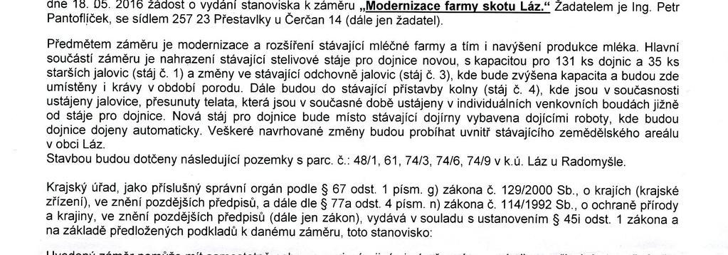 Vyjádření