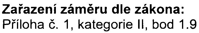 1, kategorie II, bod 1.