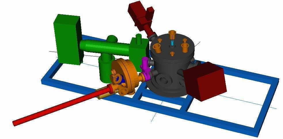 hmotnostní spektrometr in-situ ellipsometr odd lovací komora magnetický manipulátor vkládání vzork Obr.7. Aparatura pro depozici tenkých vrstev [25] 4.
