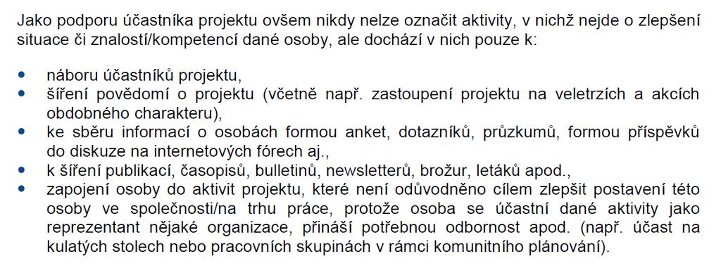 Závěr: - Vyplnění Monitorovacího listu jako povinná podmínka účasti v projektu - Vlastní přehledná evidence, z které