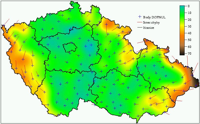 TRANSFORMACE MEZI SOUŘADNICOVÝMI SYSTÉMY Při současném zobrazení dat z různých souřadnicových systémů se interně tyto transformace provádějí.