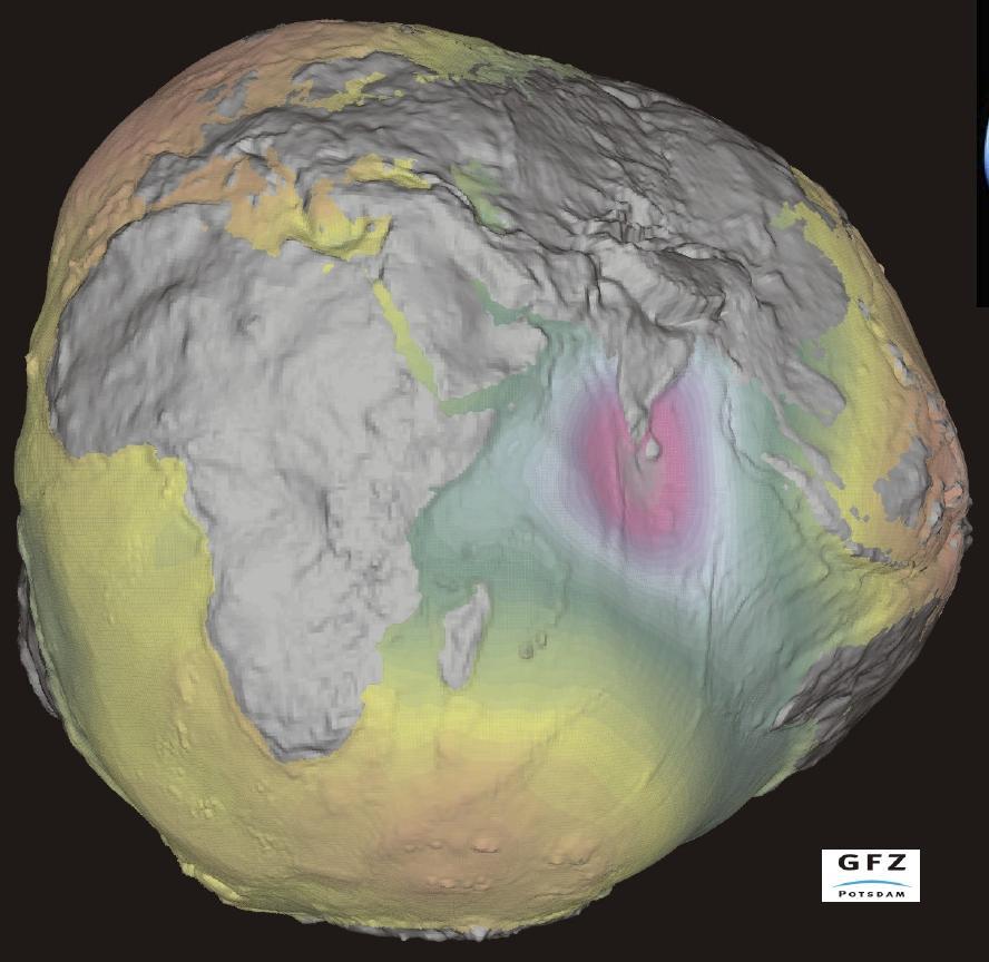 GEOID REFERENČNÍ SYSTÉMY Ideální zemský povrch lze definovat jako plochu, na které má tíže v každém místě