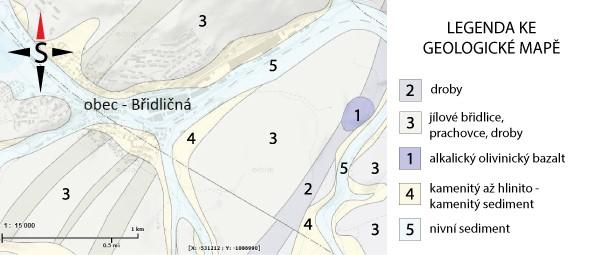Erupce sopky patrně vznikla v místě křížení zlomu směru SZ - JV a podélnou kulmskou poruchou směru SSJ JJZ.