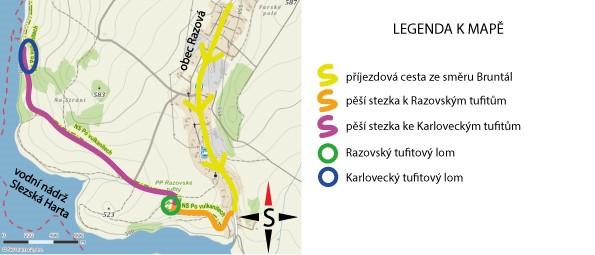 3.2.5 Razovský pyroklastický komplex Razovský pyroklastický komplex jsou dva denudační subakvatické relikty, které vznikly v souvislosti s výlevem lávy a ukládáním pyroklastického materiálu Velkého