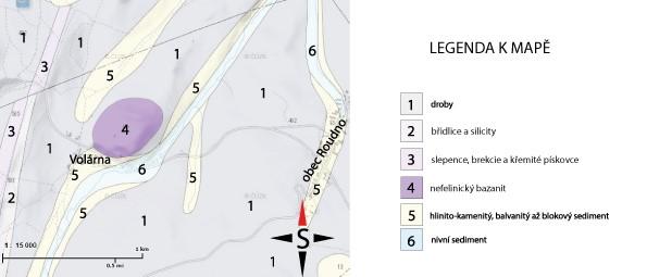 Geologie Volárenský vrch je relikt malého vulkánu, který vznikl jako přidružená sopka Malého Roudného na přelomu pliocénu a pleistocénu.