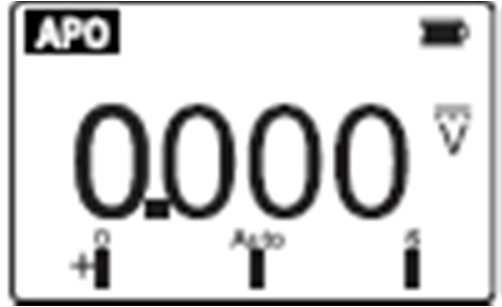 Pokud se při měření stejnosměrného napětí zobrazuje před naměřenou hodnotou znaménko mínus -, má změřené napětí zápornou hodnotu (nebo jsou obráceně měřící vodiče).