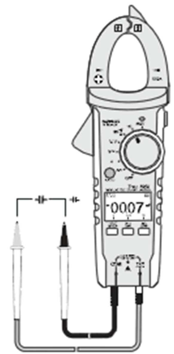 g) Testování diod Zajistěte, aby všechny části obvodů, zapojení a součásti, které hodláte měřit, byly bez napětí a vybity. 1. Zapněte DMM a zvolte měřící rozsah.