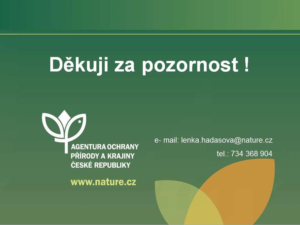 Děkuji za pozornost! e- mail: lenka.