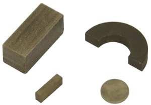 36 1.3.3 Magnety SmCo,,Samarium-kobaltové magnety (SmCo) patří k magneticky vzácným zeminám. Základní vyráběné typy mají chemické složení SmCo 5 a Sm Co 17.