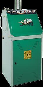 Obsahuje vzduchové membránové čerpadlo, časovač, regulátor tlaku, pumpu a rozstřikovač pro závěrečné ruční oplachování. Model 180-B.