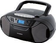 Bluetooth Radomagnetofon Hyunda TRC 333 AU3 BT R / B, kazetová mechanka, přehrává CD-R/RW - USB
