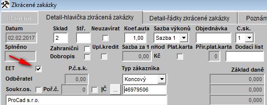 2. Zkrácené zakázky Prodej ND a PneuServis I.