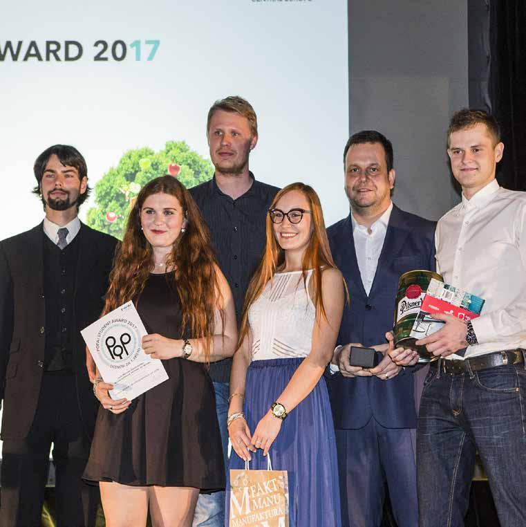POPAI STUDENT AWARD 2018 SOUTĚŽ O NEJLEPŠÍ STUDENTSKÉ NÁVRHY PROJEKTŮ IN-STORE KOMUNIKACE Soutěž POPAI STUDENT AWARD patří mezi významné projekty asociace POPAI CE, které jsou realizovány v rámci