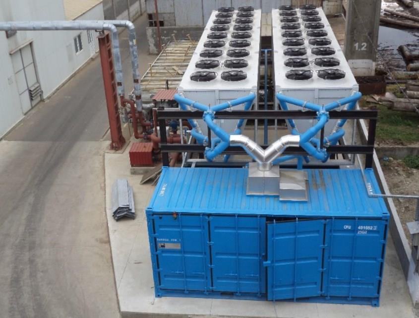 Referenční instalace - využití tepla v průmyslu 4 Společnost ENERGY SERV, Gherla, Rumunsko Využití odpadního tepla z procesu průmyslové výroby ORC typ