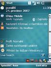 7. Nastavená zpráva a příjemci se zobrazí na obrazovce Místní kurýr. Klepnutím na tlačítko Start přijmete a odešlete informace o poloze prostřednictvím SMS.