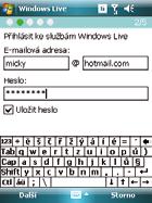 4. Zadejte e-mailovou adresu a heslo a potom klepněte na tlačítko Další.