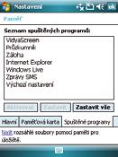 Programy spuštěné v paměti Umožňuje spustit nebo ukončit libovolný program