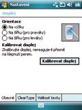 Kalibrování zařízení P750 Kalibrování zařízení zajistí, že se klepnutím na displej aktivuje vybraná položka.