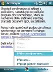 Synchronizace se serverem Exchange Server Synchronizace zařízení se serverem Exchange Server: 1. V nabídce ActiveSync klepněte na položku Nabídka > Přidat zdroj serveru... 2.