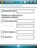 Vyberte položku služby, kterou chcete nastavit. Potom klepněte na tlačítko Načíst nastavení.