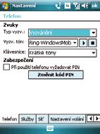 Nastavení vyzváněcí melodie Změna vyzváněcí melodie: 1. Klepněte na tlačítko Start > Nastavení > Osobní > Telefon. 2. V poli se seznamem Vyzv. tón vyberte vyzváněcí melodii.