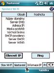 Informace IP Na této stránce jsou uvedeny informace o síti a k dispozici je možnost získání nové adresy IP ze serveru DHCP.