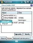 Připojení GPRS Připojení GPRS: 1. Klepněte na tlačítko Start > Nastavení > Připojení a potom klepněte na ikonu Připojení. 2. Na obrazovce Připojení klepněte na položku Spravovat stávající připojení.