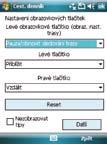 Chcete-li obnovit výchozí nastavení, můžete klepnout na tlačítko Reset.
