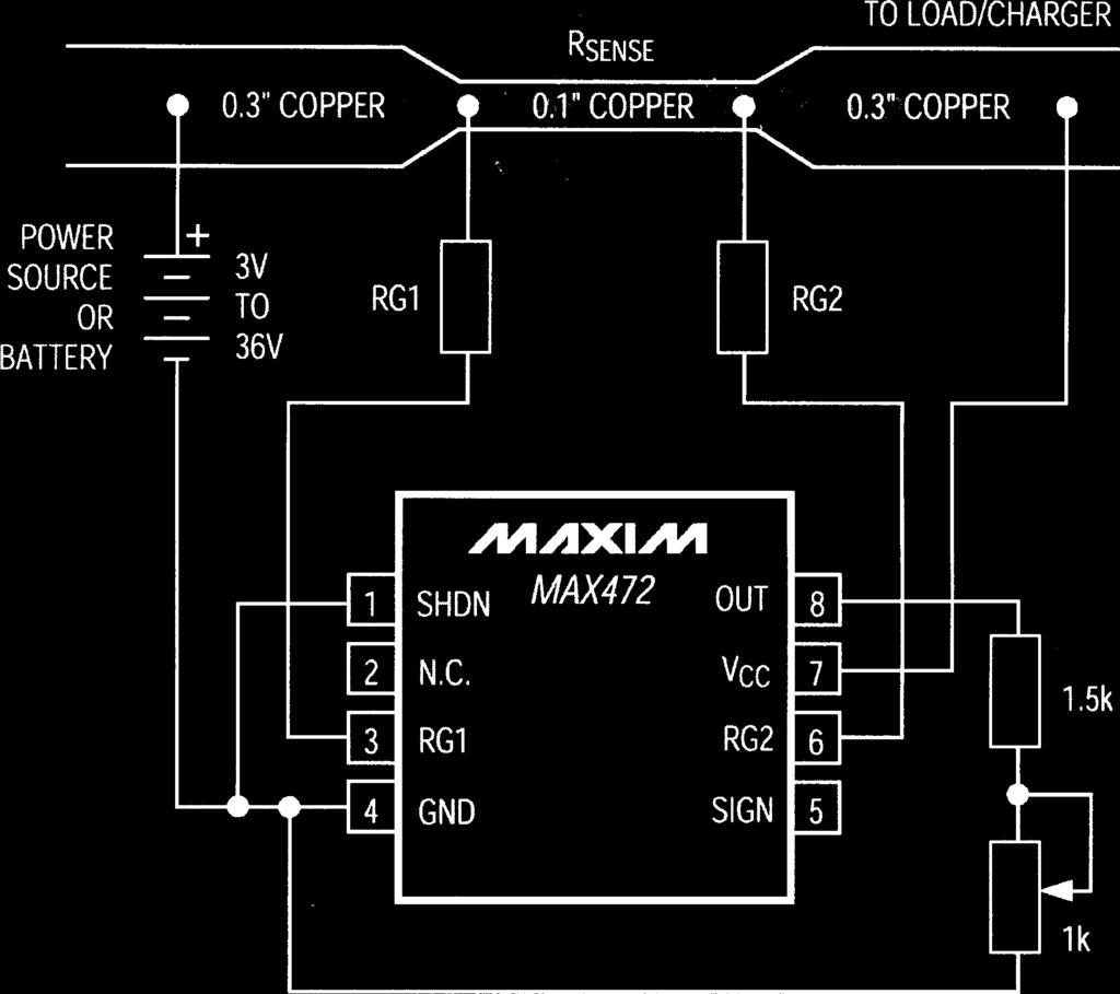 Obr. 69. Základní zapojení obvodu MAX472 Obr. 70.