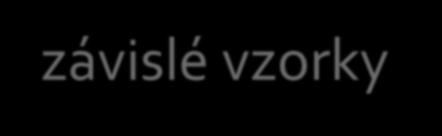 Párový test Protože bychom rádi prokázali, že lék má průkazný pozitivní vliv na hladinu glukózy v krvi, budeme testovat oproti jednostranné alternativě, že střední hodnota rozdílu Před - Po" je vetší