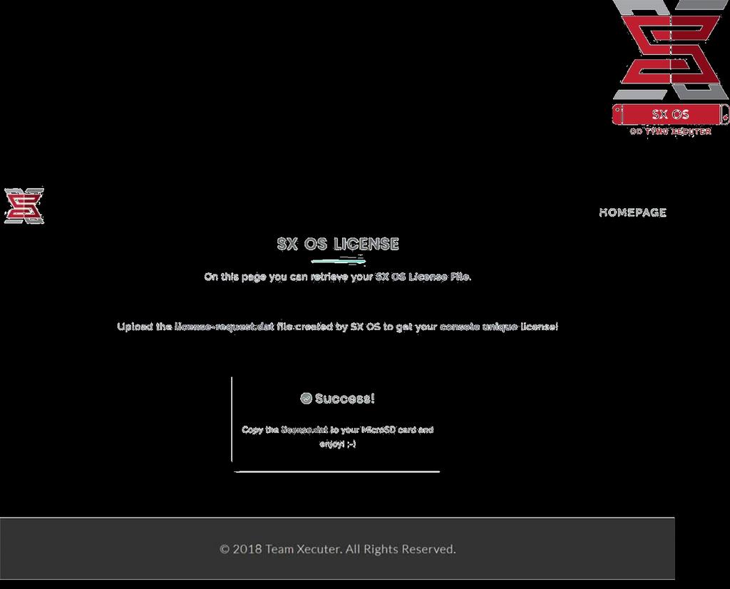 Zkopírujte soubor license.dat zpět na MicroSD kartu a vložte ji do konzole.