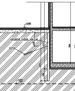 Výztuž Bednění stěn Celkový obvod zdí k vybetonování, včetně výtahové šachty činí 112,18 m. Za předpokladu použití dílců o délce 1,5 m, bude potřeba 76 ks. Výška stěn je 3,5 m.