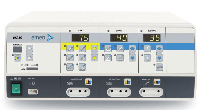 ES 350 Elektrochirurgický generátor Univerzální elektrochirurgický systém. Lékařské zařízení třídy II b.