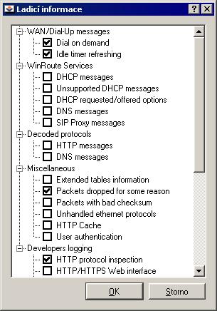 12.4 Záznamy Záznam Config Záznam Config uchovává kompletní historii komunikace Kerio Administration Console s WinRoute Firewall Engine z tohoto záznamu lze zjistit, který uživatel kdy prováděl jaké