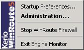 2.5 WinRoute Engine Monitor Kerio Administration Console Univerzální program pro lokální či vzdálenou správu produktů firmy Kerio Technologies.