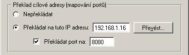 Kapitola 5 Komunikační pravidla Upozornění: Je třeba uvést IP adresu, která je přiřazena některému rozhraní počítače s WinRoute!