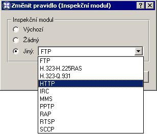 5.3 Základní typy komunikačních pravidel Speciální volba vždy vypíná časové omezení pravidla (v okně Komunikační pravidla se nezobrazuje).