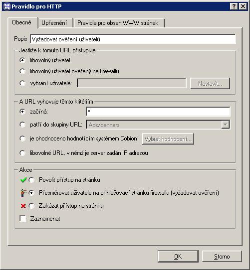 Kapitola 6 Filtrování obsahu 6.2 Pravidla pro obsah WWW stránek WinRoute umožňuje blokovat určité prvky v HTML stránkách. Blokování funguje globálně pro HTTP komunikaci, kterou WinRoute obsluhuje.