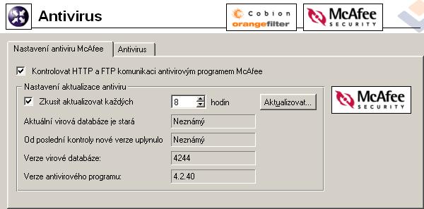 6.6 Antivirová kontrola HTTP a FTP Pravidla pro antivirovou kontrolu Tato pravidla slouží k nastavení podmínek, za kterých má být antivirová kontrola prováděna (implicitně se kontrolují všechny