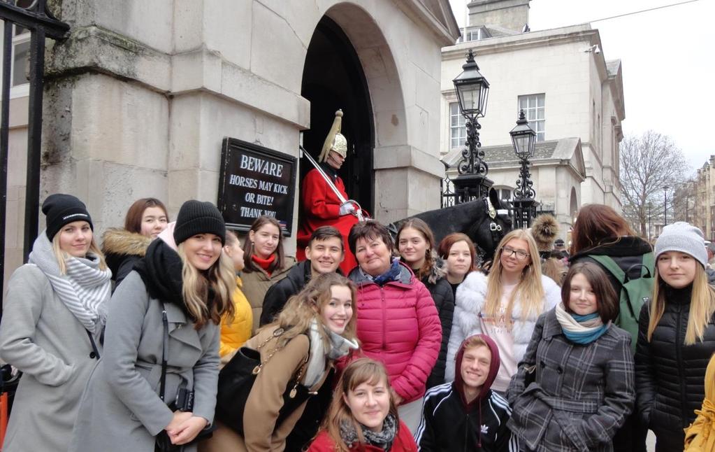 Odtud naše skupinka pokračovala na Trafalgar Square