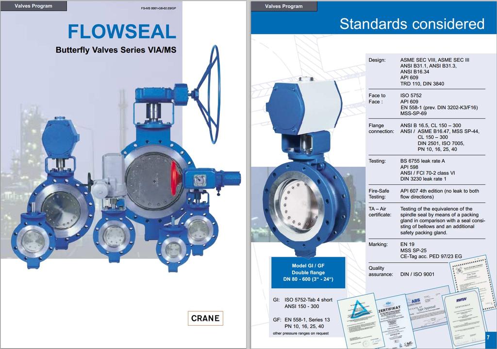 Klapky Flowseal MS Butterfly valves Flowseal MS Klapky High Performace