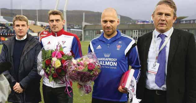 11. oktober 2015 / Føroyar Rumenia 0-3 (fsf.fo) Legendur hava takkað fyri seg Fróði Benjaminsen og Christian Lamhauge Holst hava nú takkað fyri seg á føroyska fótbóltslandsliðnum.
