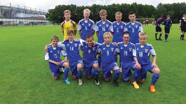 Í hinum dystinum vann FC Midtjyllandi 5-1 móti FDS Suomi. Endaliga støðan í okkara bólki bleiv tískil henda: Nr. 1 FC Midtjylland 9 stig Nr. 2 Føroyar 6 stig Nr. 3 AB 1 stig Nr.