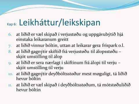 3d) Læruætlan