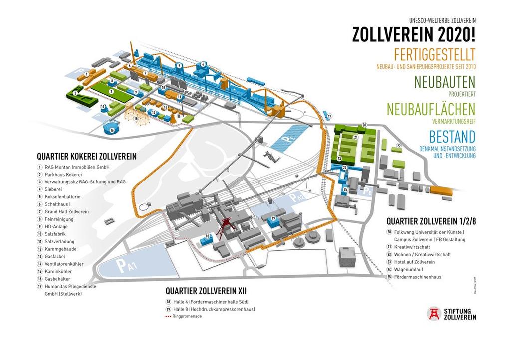 3,5 km dlouhá promenáda, která zahrnuje celou oblast kulturního dědictví parku a je využívána jak chodci, běžci, tak i cyklisty.