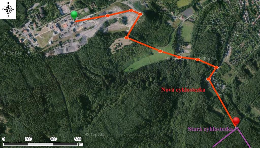 2018) Údaje o cyklostezce: Celková vzdálenost: 2,101 km Plocha: 0,29 km2