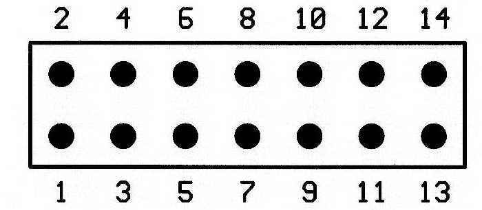 Popis jednotlivých prvků Vstupní konektor 1- +8 až 25 Vss 3- zem 5- vstup 1-1 analog 7- vstup 1-2 analog 9- vstup 2-1 analog 11- vstup 2-2 analog 13- DCC 2- +5V pro ext.